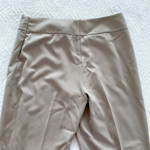 AKRIS Punto Women's Sz 10 Tan 100% Wool Pleated Dress Pants Trousers Side Zip - Picture 8 of 10